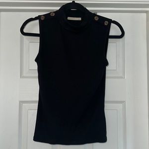 Black High Neck Tank (M)